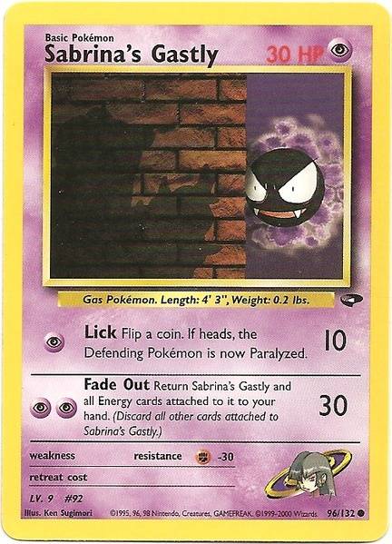 Sabrina's Gastly (96/132) [Gym Challenge Unlimited] | North Game Den