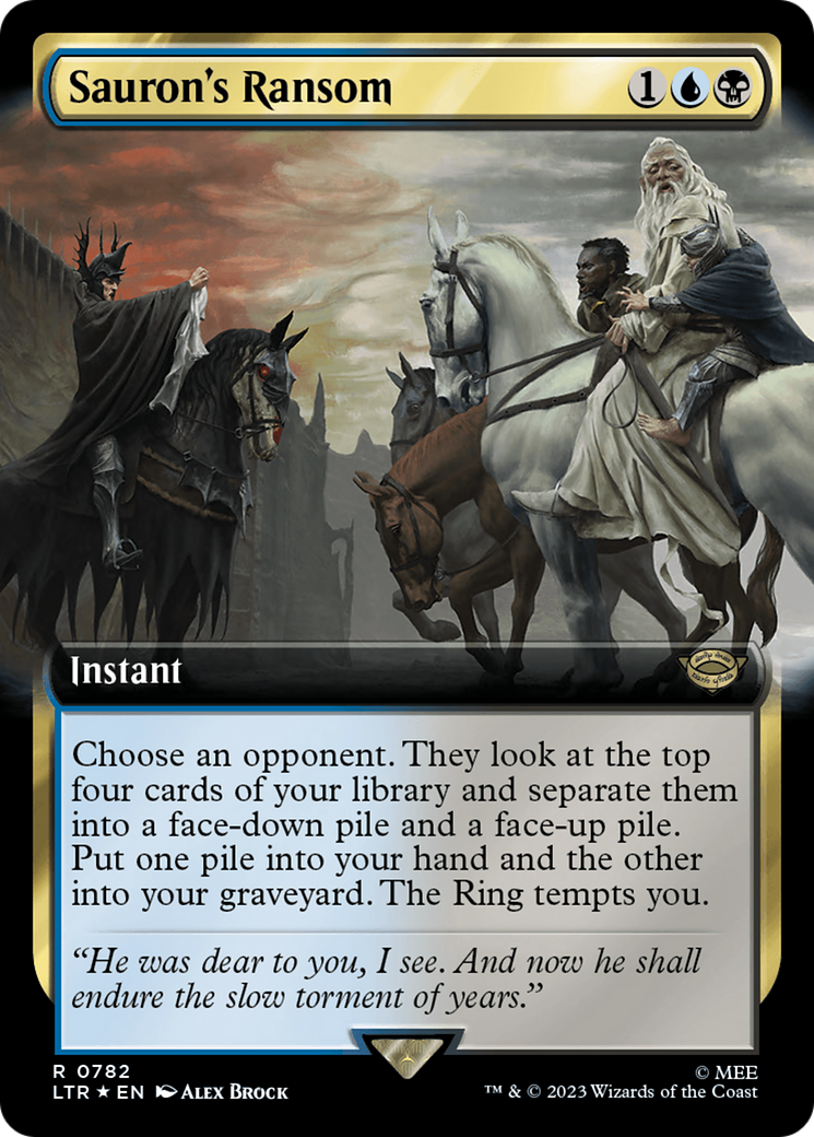 Sauron's Ransom (Extended Art) (Surge Foil) [The Lord of the Rings: Tales of Middle-Earth] | North Game Den