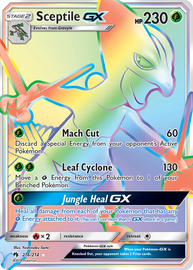 Sceptile GX (216/214) [Sun & Moon: Lost Thunder] | North Game Den