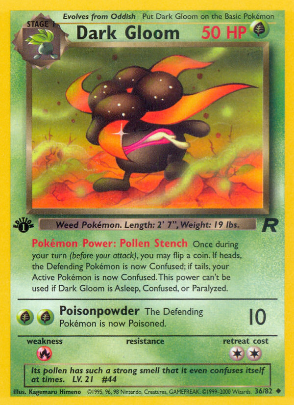 Dark Gloom (36/82) [Team Rocket 1st Edition] | North Game Den