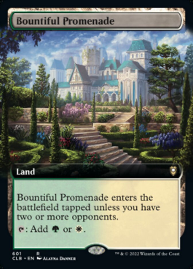 Bountiful Promenade (Extended Art) [Commander Legends: Battle for Baldur's Gate] | North Game Den