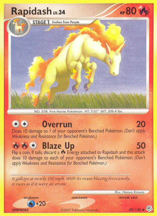 Rapidash (59/130) [Diamond & Pearl: Base Set] | North Game Den