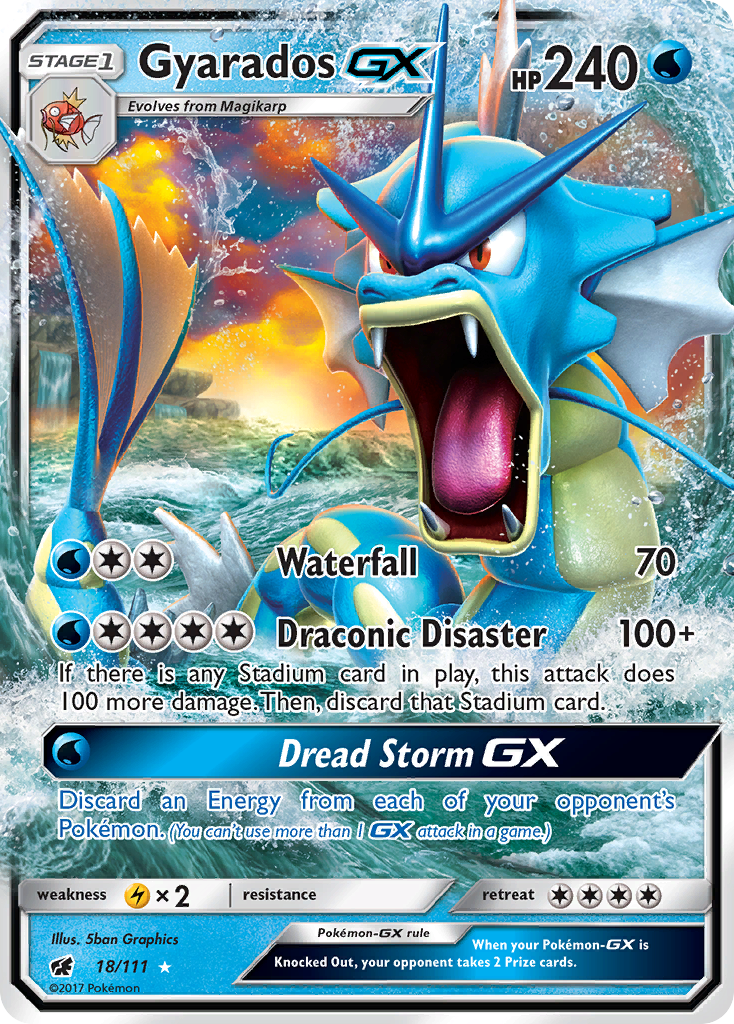 Gyarados GX (18/111) [Sun & Moon: Crimson Invasion] | North Game Den