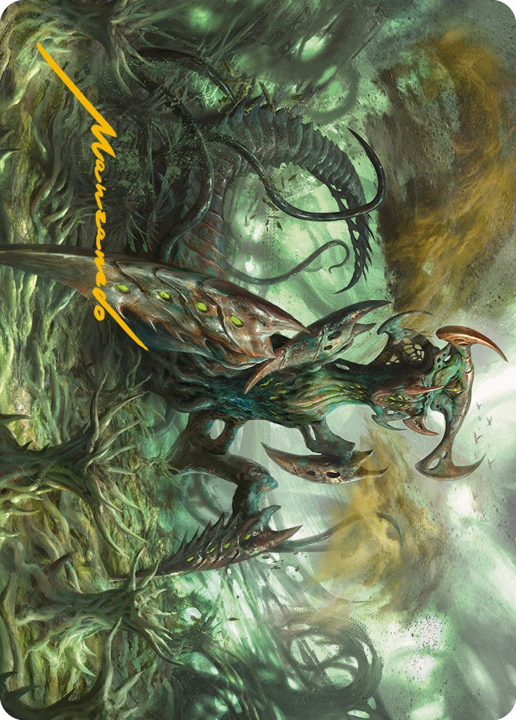 Zopandrel, Hunger Dominus Art Card (Gold-Stamped Signature) [Phyrexia: All Will Be One Art Series] | North Game Den