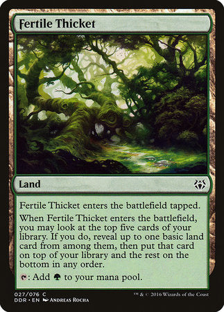 Fertile Thicket [Duel Decks: Nissa vs. Ob Nixilis] | North Game Den