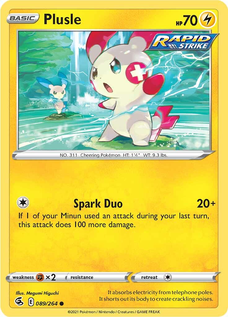 Plusle (089/264) [Sword & Shield: Fusion Strike] | North Game Den