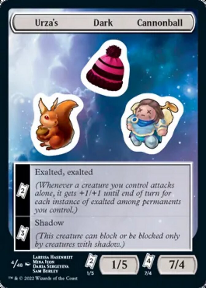Urza's Dark Cannonball [Unfinity Stickers] | North Game Den