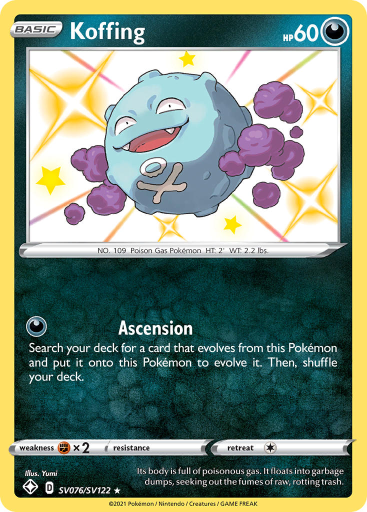 Koffing (SV076/SV122) [Sword & Shield: Shining Fates] | North Game Den