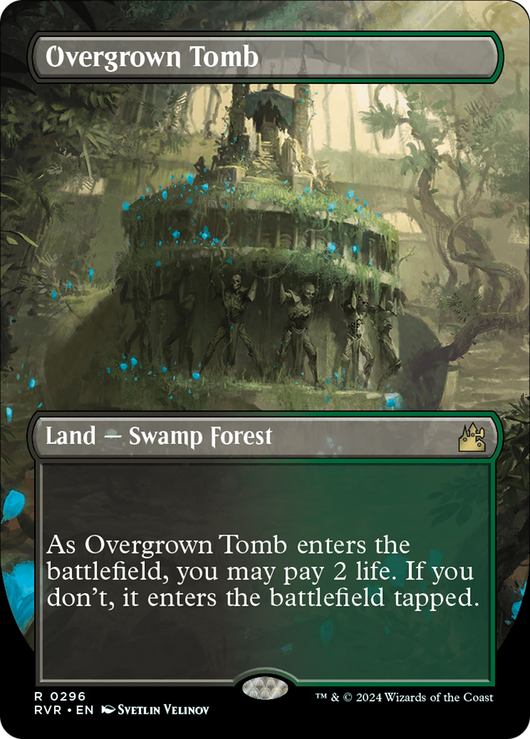 Overgrown Tomb (Borderless) [Ravnica Remastered] | North Game Den