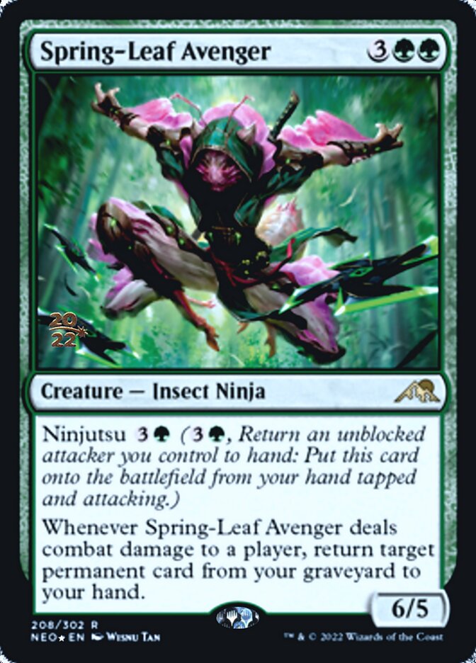 Spring-Leaf Avenger [Kamigawa: Neon Dynasty Prerelease Promos] | North Game Den