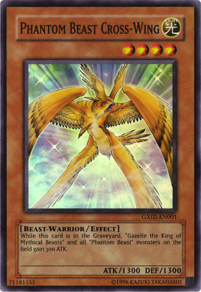 Phantom Beast Cross-Wing [GX02-EN001] Super Rare | North Game Den