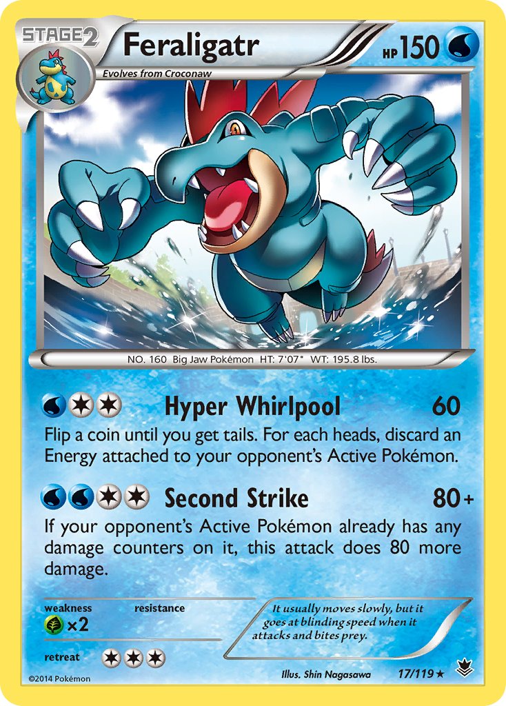 Feraligatr (17/119) (Theme Deck Exclusive) [XY: Phantom Forces] | North Game Den