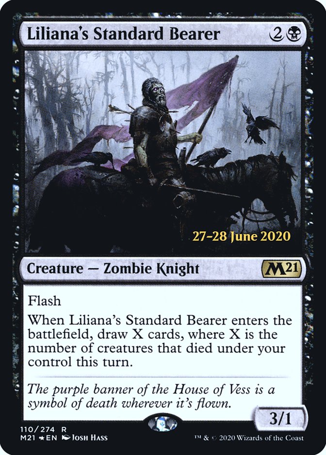 Liliana's Standard Bearer  [Core Set 2021 Prerelease Promos] | North Game Den