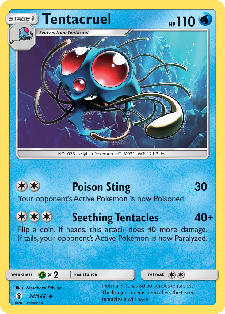 Tentacruel (24/145) [Sun & Moon: Guardians Rising] | North Game Den