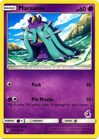 Mareanie (105/214) (Mewtwo Deck) [Battle Academy 2020] | North Game Den