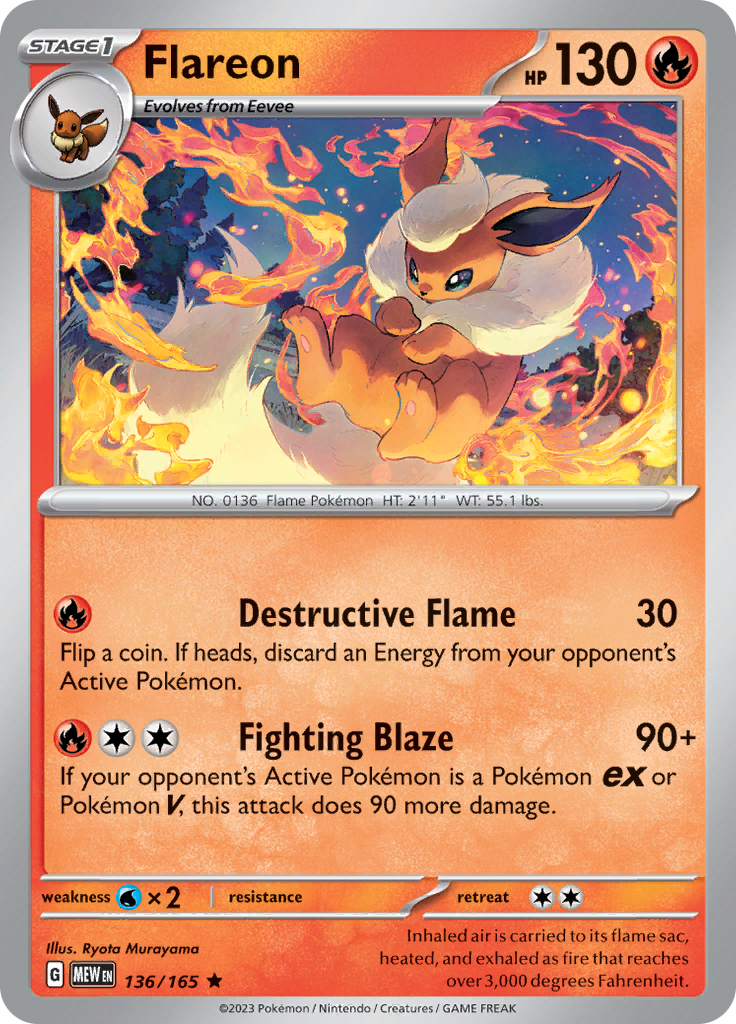 Flareon (136/165) [Scarlet & Violet: 151] | North Game Den