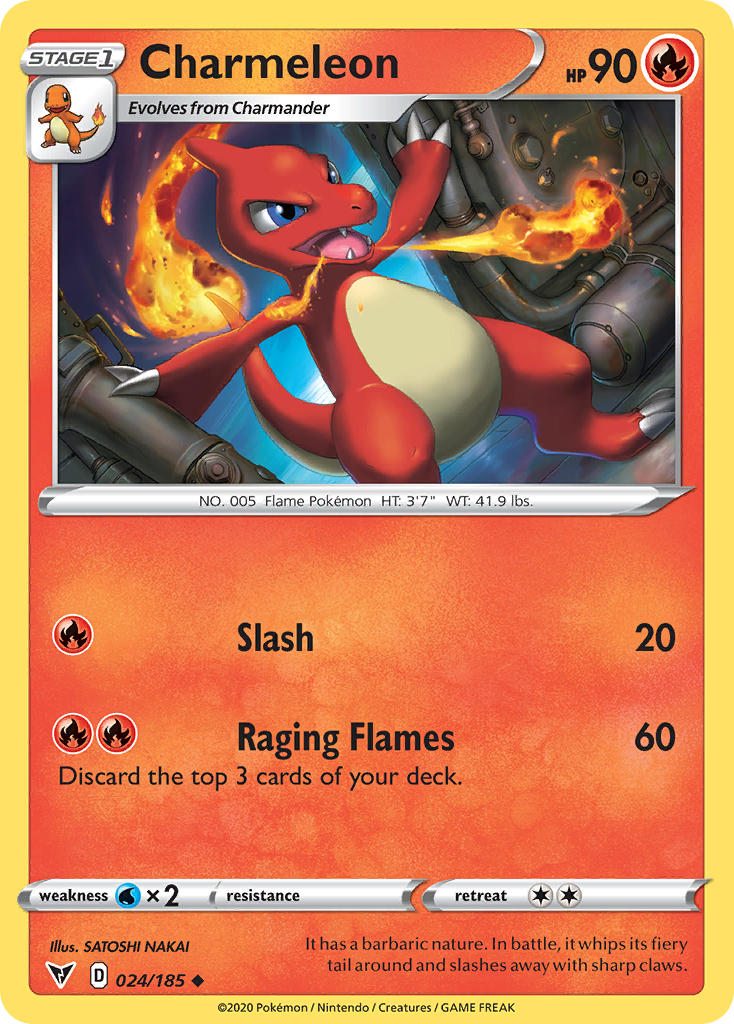 Charmeleon (024/185) [Sword & Shield: Vivid Voltage] | North Game Den