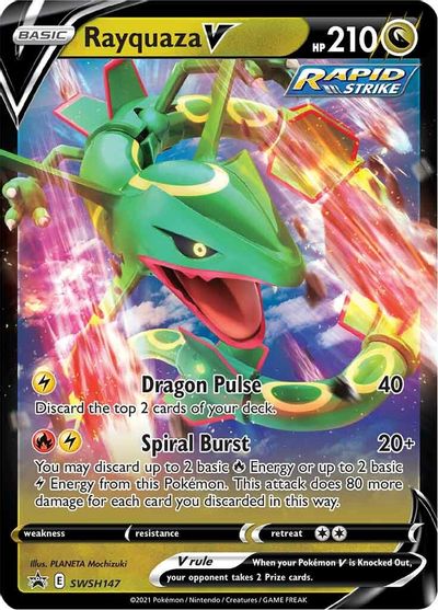 Rayquaza V (SWSH147) [Sword & Shield: Black Star Promos] | North Game Den