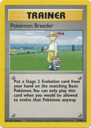Pokemon Breeder (76/102) [Base Set Unlimited] | North Game Den