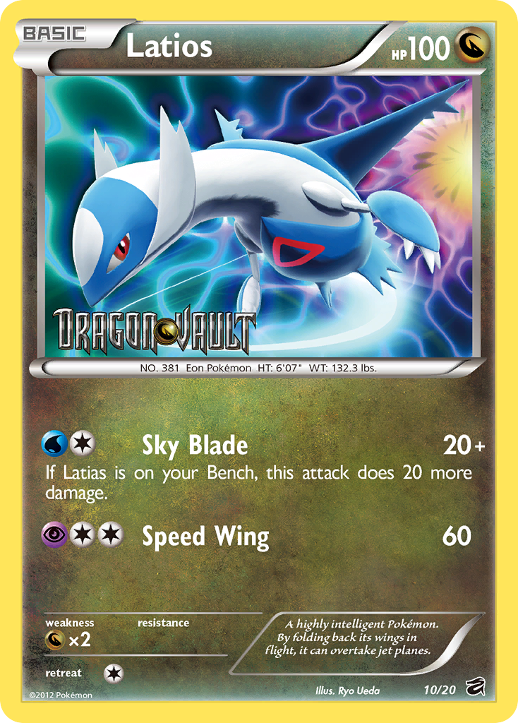 Latios (10/20) (Blister Exclusive) [Black & White: Dragon Vault] | North Game Den