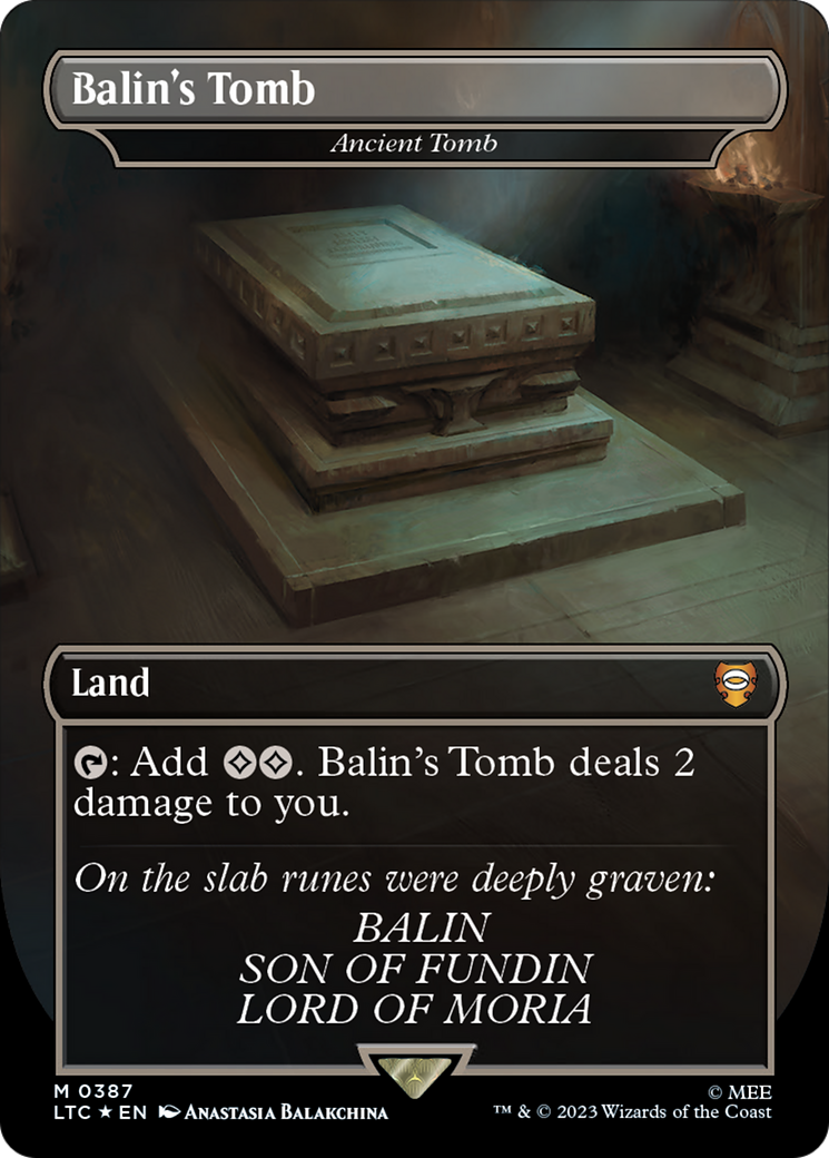 Balin's Tomb - Ancient Tomb (Surge Foil Realms and Relics) [The Lord of the Rings: Tales of Middle-Earth Commander] | North Game Den