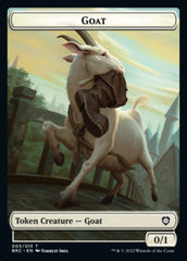 Construct (008) // Goat Double-Sided Token [The Brothers' War Commander Tokens] | North Game Den