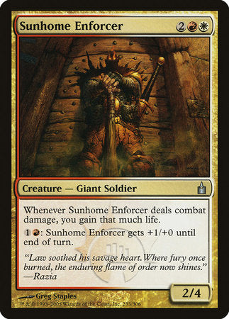 Sunhome Enforcer [Ravnica: City of Guilds] | North Game Den
