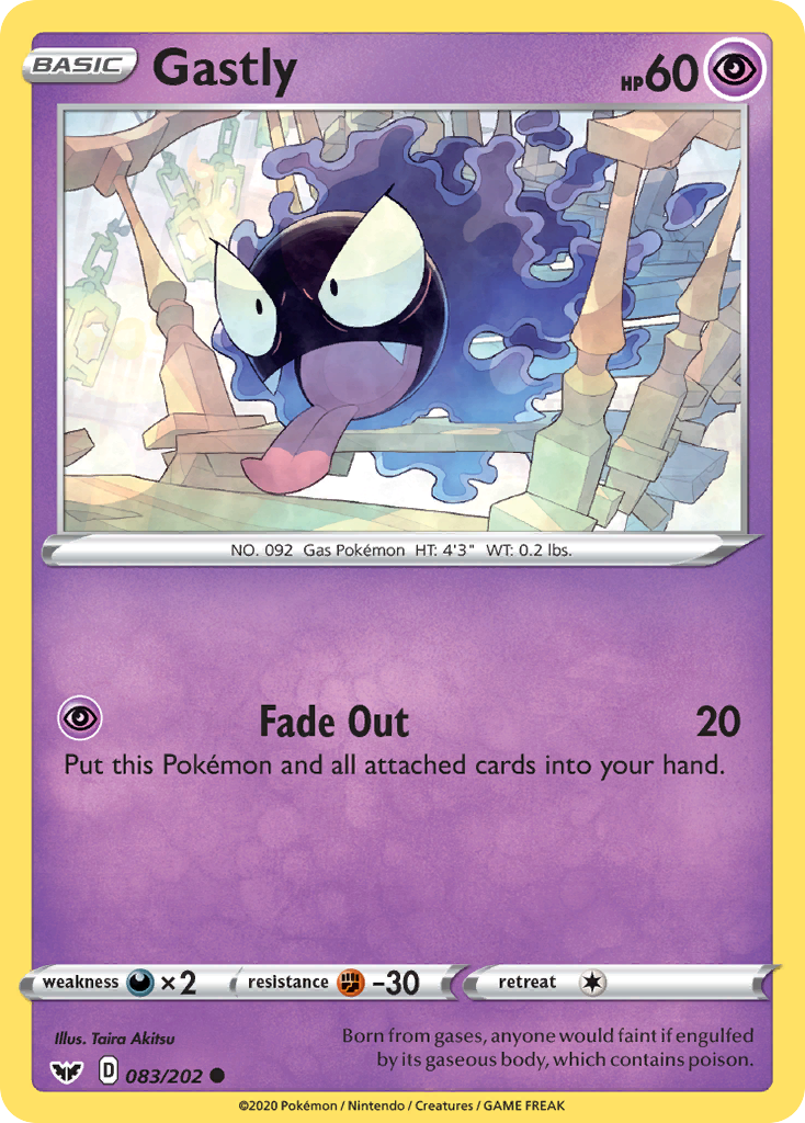 Gastly (083/202) [Sword & Shield: Base Set] | North Game Den