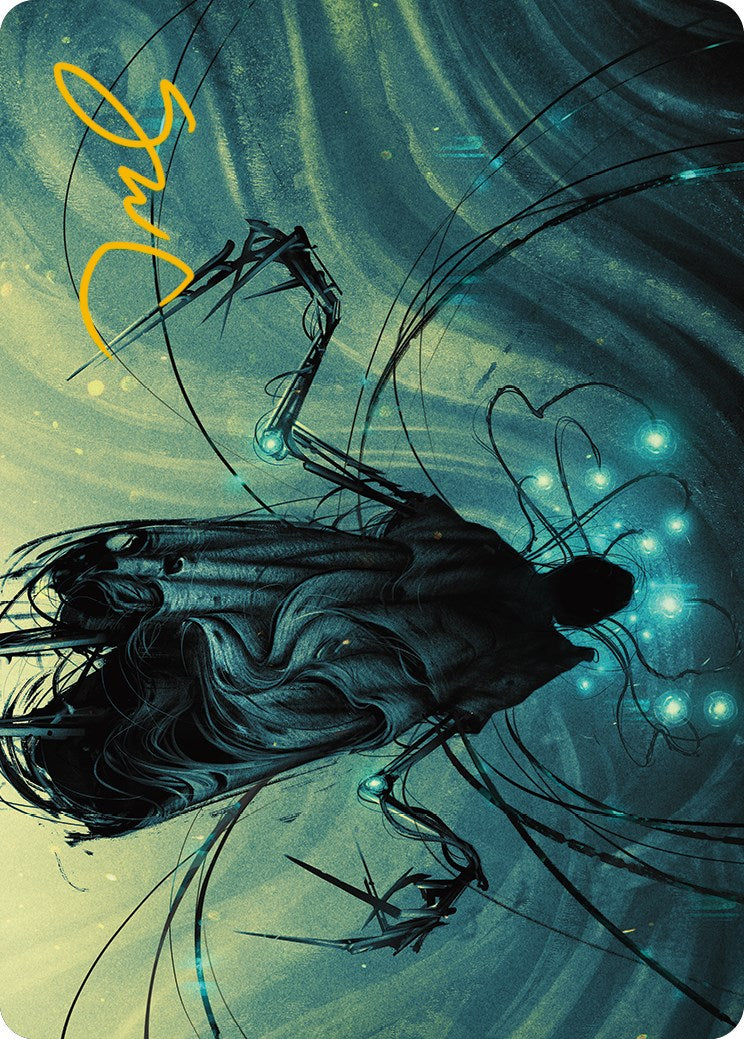 Ichor Synthesizer Art Card (Gold-Stamped Signature) [Phyrexia: All Will Be One Art Series] | North Game Den
