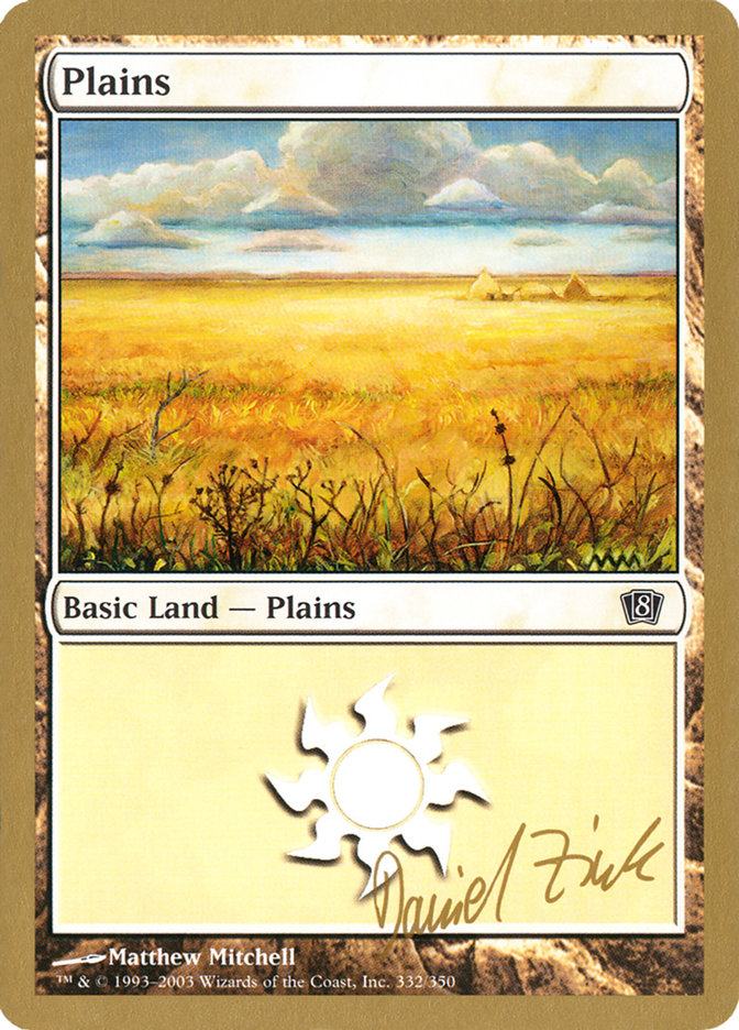 Plains (dz332) (Daniel Zink) [World Championship Decks 2003] | North Game Den