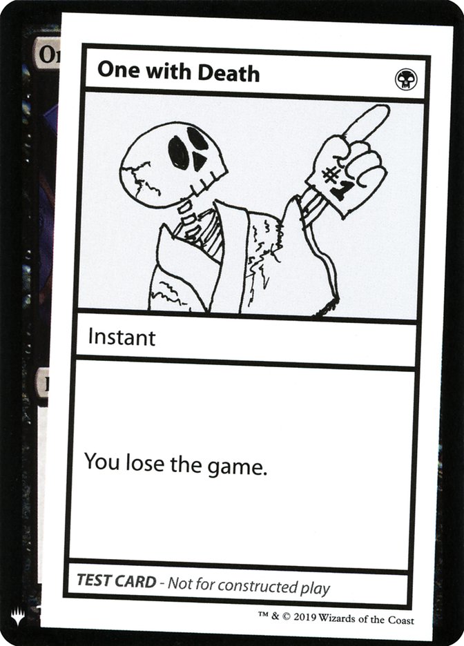 One With Death [Mystery Booster Playtest Cards] | North Game Den