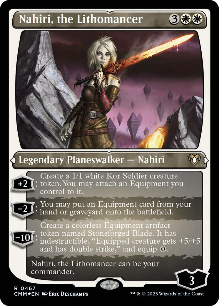 Nahiri, the Lithomancer (Foil Etched) [Commander Masters] | North Game Den