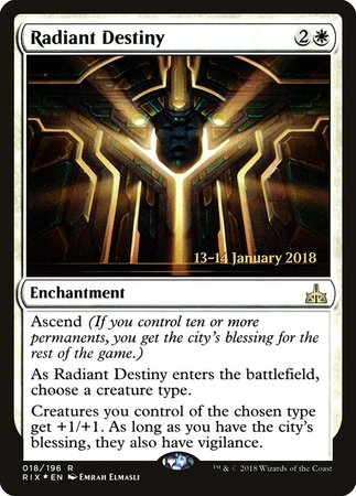 Radiant Destiny [Rivals of Ixalan Promos] | North Game Den