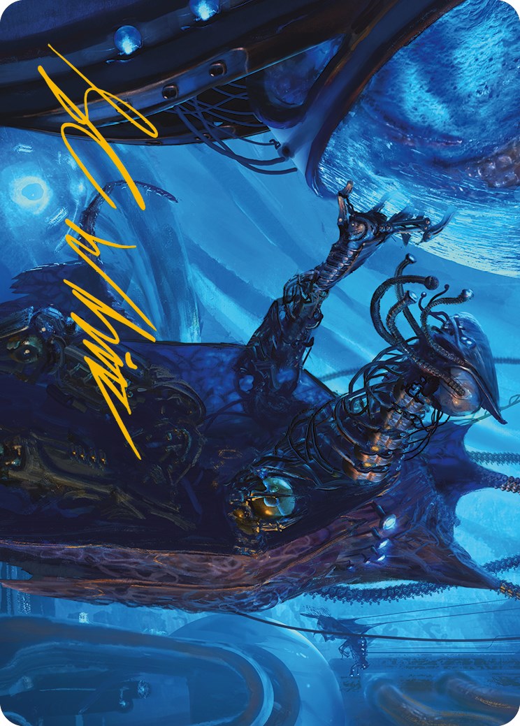 Atmosphere Surgeon Art Card (Gold-Stamped Signature) [Phyrexia: All Will Be One Art Series] | North Game Den