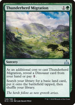 Thunderherd Migration [Rivals of Ixalan] | North Game Den