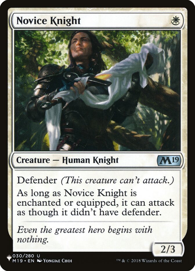 Novice Knight [The List] | North Game Den