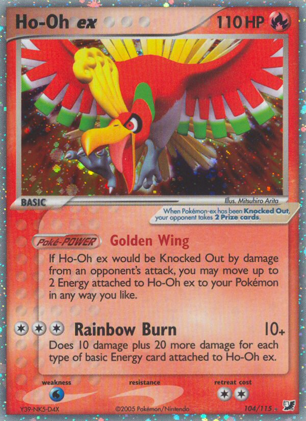 Ho-Oh ex (104/115) [EX: Unseen Forces] | North Game Den