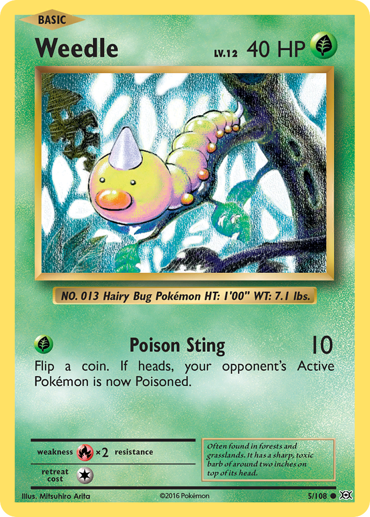 Weedle (5/108) [XY: Evolutions] | North Game Den