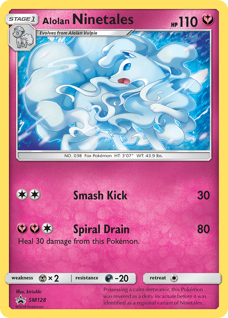 Alolan Ninetales (SM128) [Sun & Moon: Black Star Promos] | North Game Den