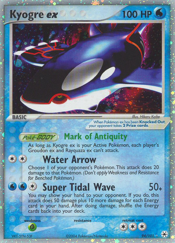 Kyogre ex (94/101) [EX: Hidden Legends] | North Game Den