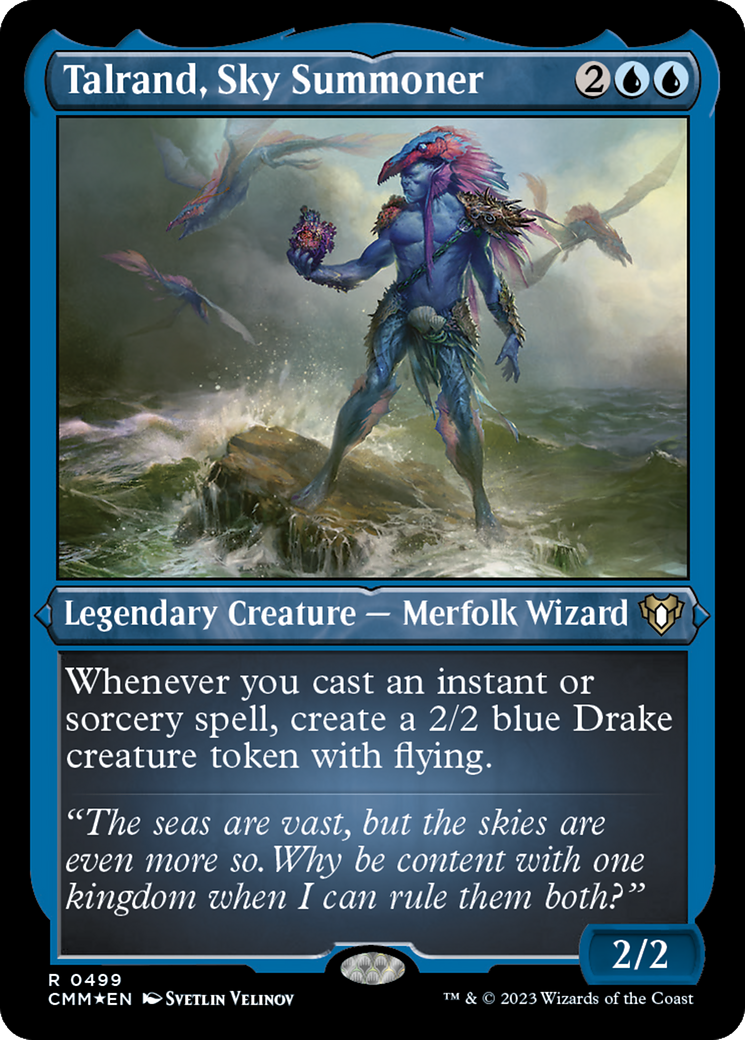 Talrand, Sky Summoner (Foil Etched) [Commander Masters] | North Game Den