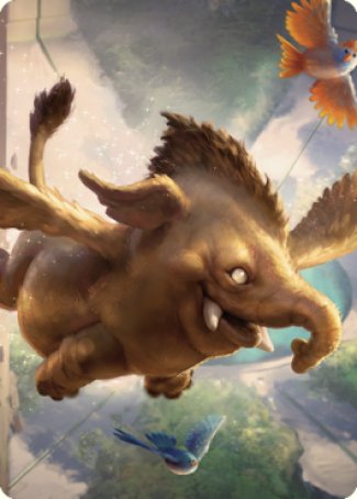 Lulu, Loyal Hollyphant Art Card (18) [Commander Legends: Battle for Baldur's Gate Art Series] | North Game Den