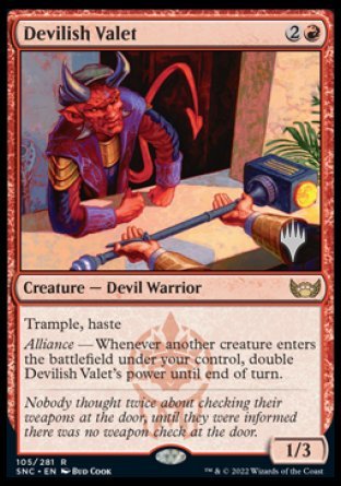 Devilish Valet (Promo Pack) [Streets of New Capenna Promos] | North Game Den