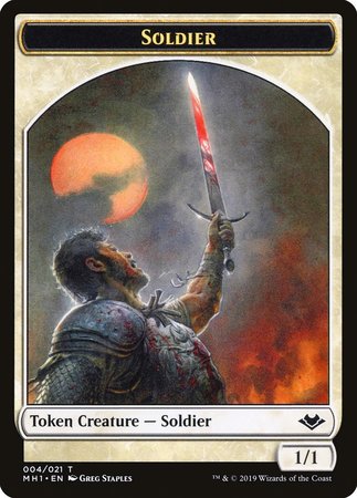 Soldier Token (004) [Modern Horizons Tokens] | North Game Den