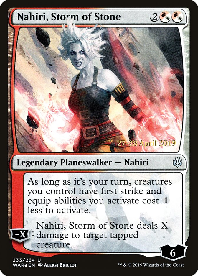 Nahiri, Storm of Stone  [War of the Spark Prerelease Promos] | North Game Den