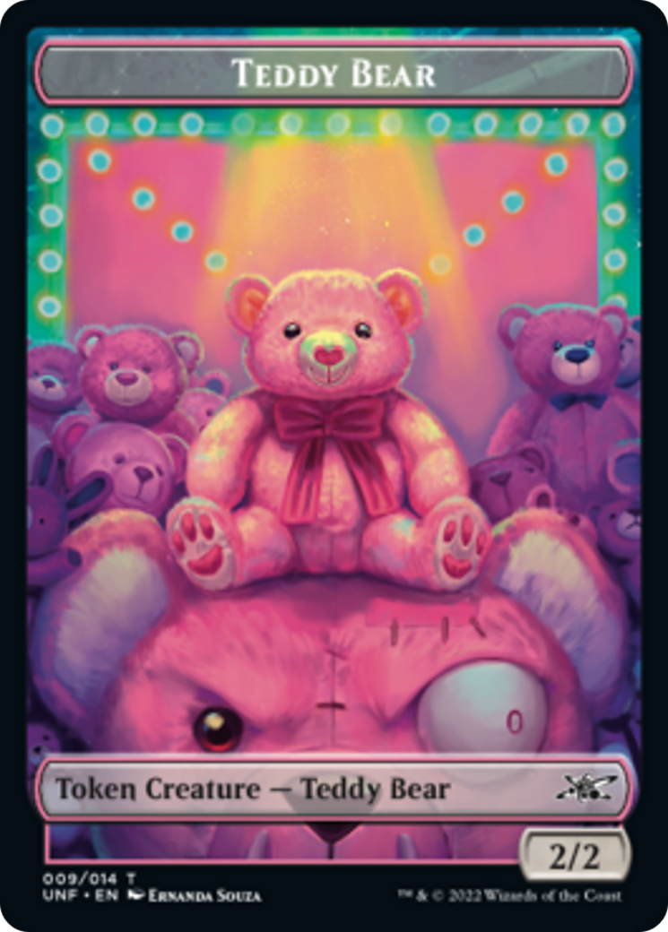 Teddy Bear // Storm Crow Double-sided Token [Unfinity Tokens] | North Game Den