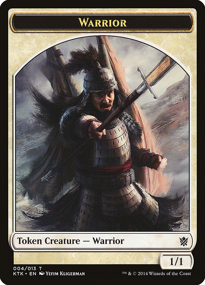 Warrior (004/013) [Khans of Tarkir Tokens] | North Game Den