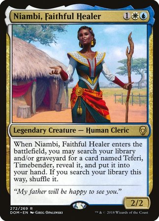 Niambi, Faithful Healer [Dominaria] | North Game Den