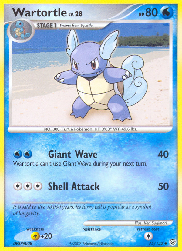 Wartortle (75/132) [Diamond & Pearl: Secret Wonders] | North Game Den