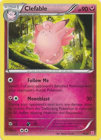 Clefable (16/30) [XY: Trainer Kit 1 - Wigglytuff] | North Game Den